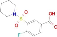 4-Fluoro-3-(piperidine-1-sulfonyl)-benzoic acid