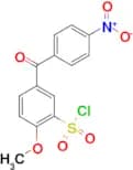 2-Methoxy-5-(4-nitro-benzoyl)-benzenesulfonylchloride