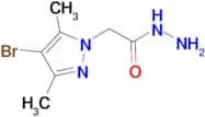 2-(4-Bromo-3,5-dimethyl-1H-pyrazol-1-yl)ethano-hydrazide