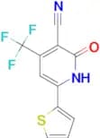 2-Oxo-6-thiophen-2-yl-4-trifluoromethyl-1,2-dihydropyridine-3-carbonitrile