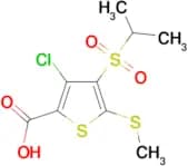 3-Chloro-4-(isopropylsulphonyl)-5-(methylthio)-thiophene-2-carboxylic acid