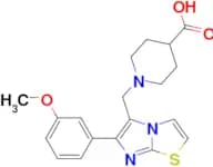 1-[6-(3-Methoxy-phenyl)-imidazo[2,1-b]thiazol-5-ylmethyl]-piperidine-4-carboxylic acid
