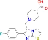 1-{[6-(4-Fluorophenyl)imidazo[2,1-b]thiazol-5-yl]methyl}piperidine-4-carboxylic acid