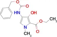 Ethyl 4-benzyloxycarbonylamino-3-hydroxy-1-methyl-1H-pyrrole-2-carboxylate