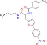 N-{1-Butylcarbamoyl-2-[5-(4-nitro-phenyl)-furan-2--yl]-vinyl}-4-methyl-benzamide