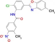 N-[2-Chloro-5-(5-methyl-benzooxazol-2-yl)-phenyl]-3-methyl-4-nitro-benzamide