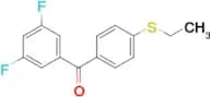 3,5-Difluoro-4′-(ethylthio)benzophenone