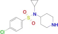 4-Chloro-N-cyclopropyl-N-piperidin-4-ylbenzenesulfonamide