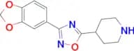 4-[3-(1,3-Benzodioxol-5-yl)-1,2,4-oxadiazol-5-yl]piperidine