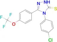4-(4-Chloro-phenyl)-5-(4-trifluoromethoxy-phenyl)-4H-[1,2,4]triazole-3-thiol