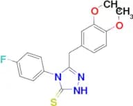 5-(3,4-Dimethoxy-benzyl)-4-(4-fluoro-phenyl)-4H-[1,2,4]triazole-3-thiol
