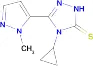 4-Cyclopropyl-5-(2-methyl-2H-pyrazol-3-yl)-4H-[1,2,4]triazole-3-thiol