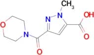 1-Methyl-3-(morpholine-4-carbonyl)-1H-pyrazole-5-carboxylic acid
