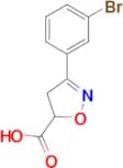 3-(3-Bromo-phenyl)-4,5-dihydro-isoxazole-5-carboxylic acid