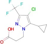 3-(4-Chloro-5-cyclopropyl-3-trifluoromethyl-pyrazol-1-yl)-propionic acid