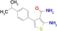 2-Amino-4-(4-isopropyl-phenyl)-thiophene-3-carboxylic acid amide
