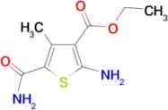 2-Amino-5-carbamoyl-4-methyl-thiophene-3-carboxylic acid ethyl ester