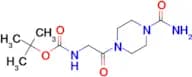 2-Boc-amino-1-(4-carbamoyl-piperazin-1-yl)-ethanone