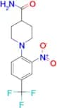 1-[2-Nitro-4-(trifluoromethyl)phenyl]piperidine-4-carboxamide