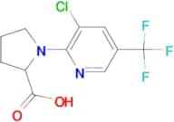 1-[3-Chloro-5-(trifluoromethyl)pyrimidin-2-yl]pyrrolidine-2-carboxylic acid