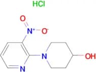 1-[3-Nitropyridin-2-yl]piperidine-4-olhydrochloride