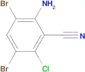 2-Amino-3,5-dibromo-6-chlorobenzonitrile