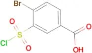 4-Bromo-3-chlorosulfonylbenzoic acid