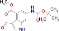 Methyl 6-N-Boc-amino-3-formyl-1H-indole-4-carboxylate