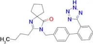 2-Butyl-3-[2'-(1H-tetrazol-5-yl)biphenyl-4-ylmethyl]1,3-diaza-spiro[4.4]non-1-en-4-one