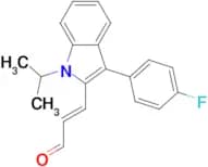 (E)-3-[3-(4-Fluorophenyl)-1-isopropyl-1H-indol-2-yl]-propenal