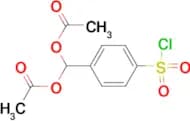 Acetic acid acetoxy-(4-chlorosulfonylphenyl)methyl ester