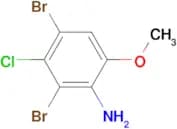3-Chloro-2,4-dibromo-6-methoxyaniline