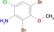 6-Chloro-2,4-dibromo-3-methoxyaniline