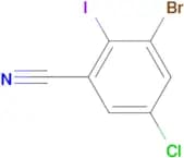 3-Bromo-5-chloro-2-iodobenzonitrile