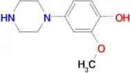 2-Methoxy-4-piperazin-1-yl-phenol