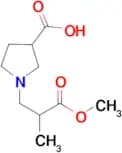 1-(2-Methoxycarbonyl-propyl)-pyrrolidine-3-carboxylic acid