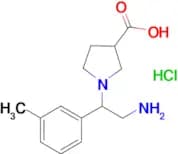 1-[2-Amino-1-(m-tolyl)ethyl]pyrrolidine-3-carboxylic acid hydrochloride