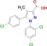 5-(4-Chloro-phenyl)-1-(2,4-dichloro-phenyl)-4-methyl-1H-pyrazole-3-carboxylic acid