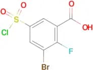 3-Bromo-2-fluoro-5-(chlorosulfonyl)benzoic acid