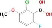 2-Chloro-6-fluoro-3-methoxyphenyl boronic acid
