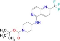 Tert-Butyl 4-(2-(trifluoromethyl)-1,6-naphthyridin-5-ylamino)piperidine-1-carboxylate