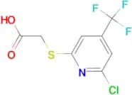 2-(6-Chloro-4-(trifluoromethyl)pyridin-2-ylsulfanyl)acetic acid