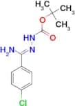 N'-[1-Amino-1-(4-chlorophenyl)methylidene]hydrazinecarboxylic acid tert-butyl ester