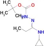 N'-[1-Cyclopropylaminopropylidene]hydrazinecarboxylic acid tert-butyl ester
