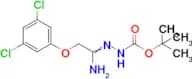 N’-[1-Amino-2-(3,5-dichlorophenoxy)ethylidene]hydrazinecarboxylic acid tert-butyl ester