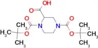 1-N-Boc-4-N-Boc-Piperazine-2-carboxylic acid