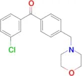 (3-Chlorophenyl)(4-morpholin-4-ylmethylphenyl)methanone
