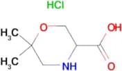 6,6-Dimethyl-morpholine-3-carboxylic acid hydrochloride