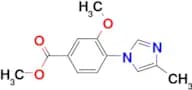 Methyl 3-methoxy-4-(4-methyl-1-imidazolyl)benzoate