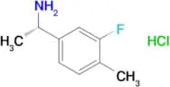 (S)-1-(3-Fluoro-4-methylphenyl)ethanamine hydrochloride